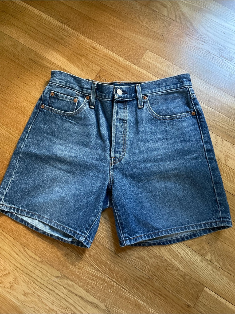 Levi's Women's Blue Denim Jean Shorts